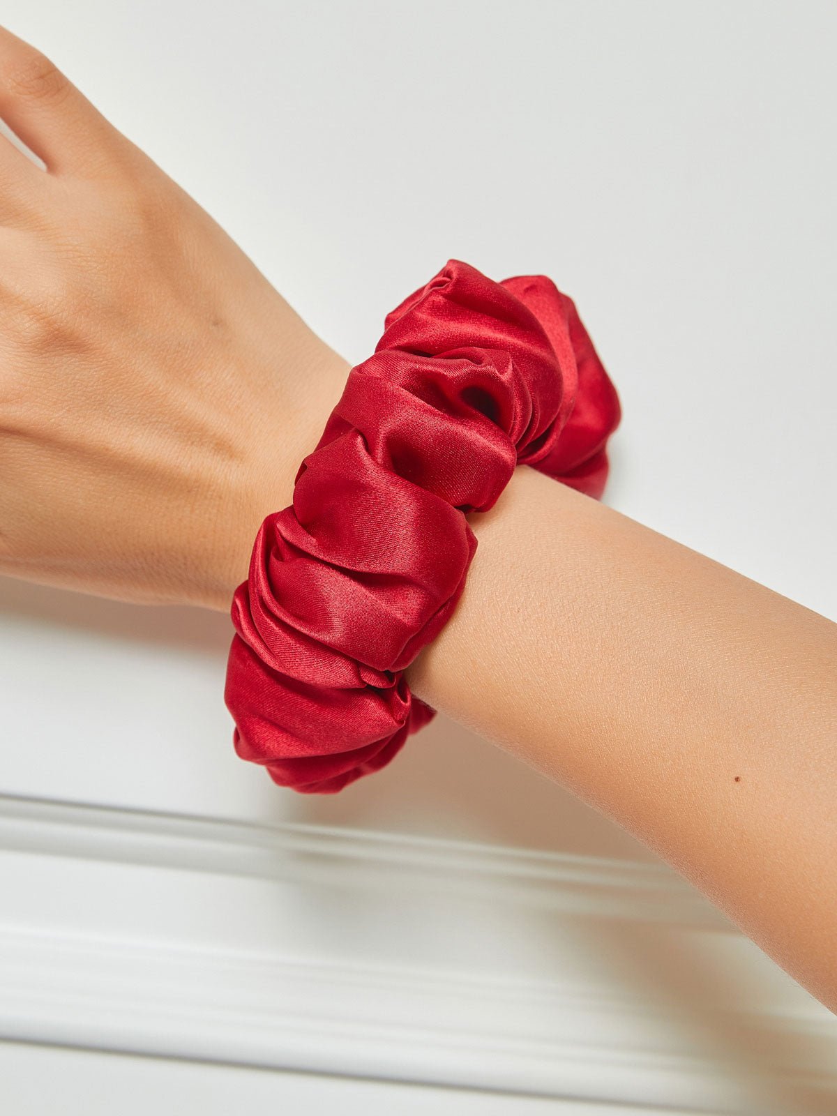 Ziovara – Midnight Mulberry Silk Hair Scrunchie - ZiovaraSKU_1754334449390_62