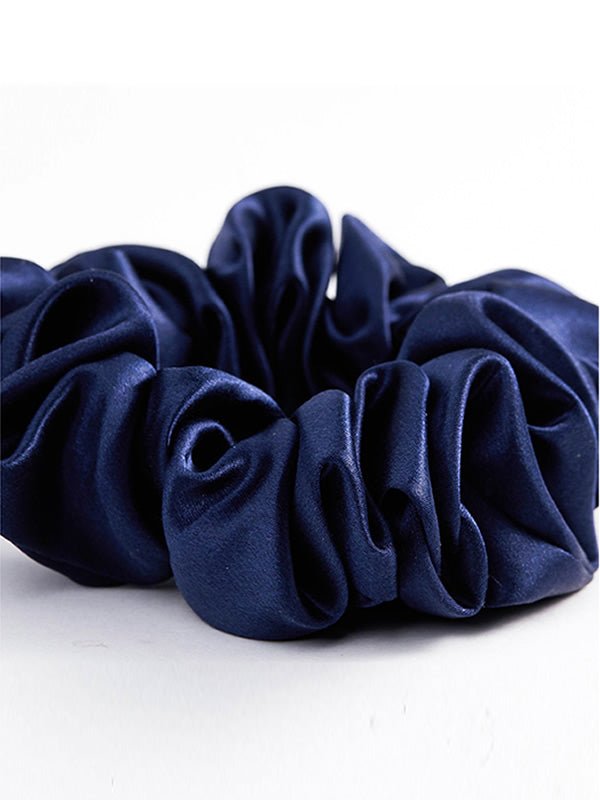 Ziovara – Midnight Mulberry Silk Hair Scrunchie - ZiovaraSKU_1754334449390_437