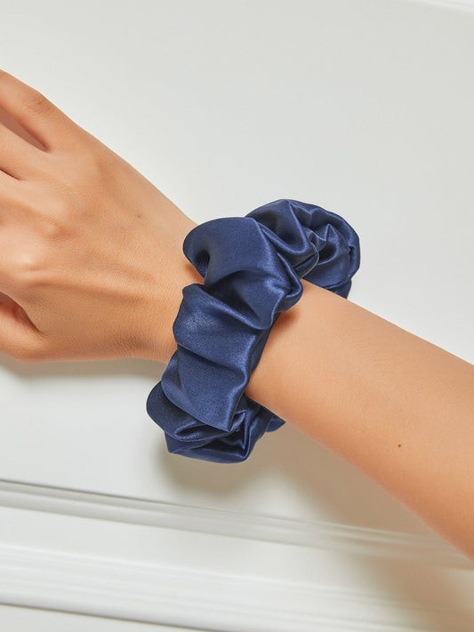 Ziovara – Midnight Mulberry Silk Hair Scrunchie - ZiovaraSKU_1754334449390_59