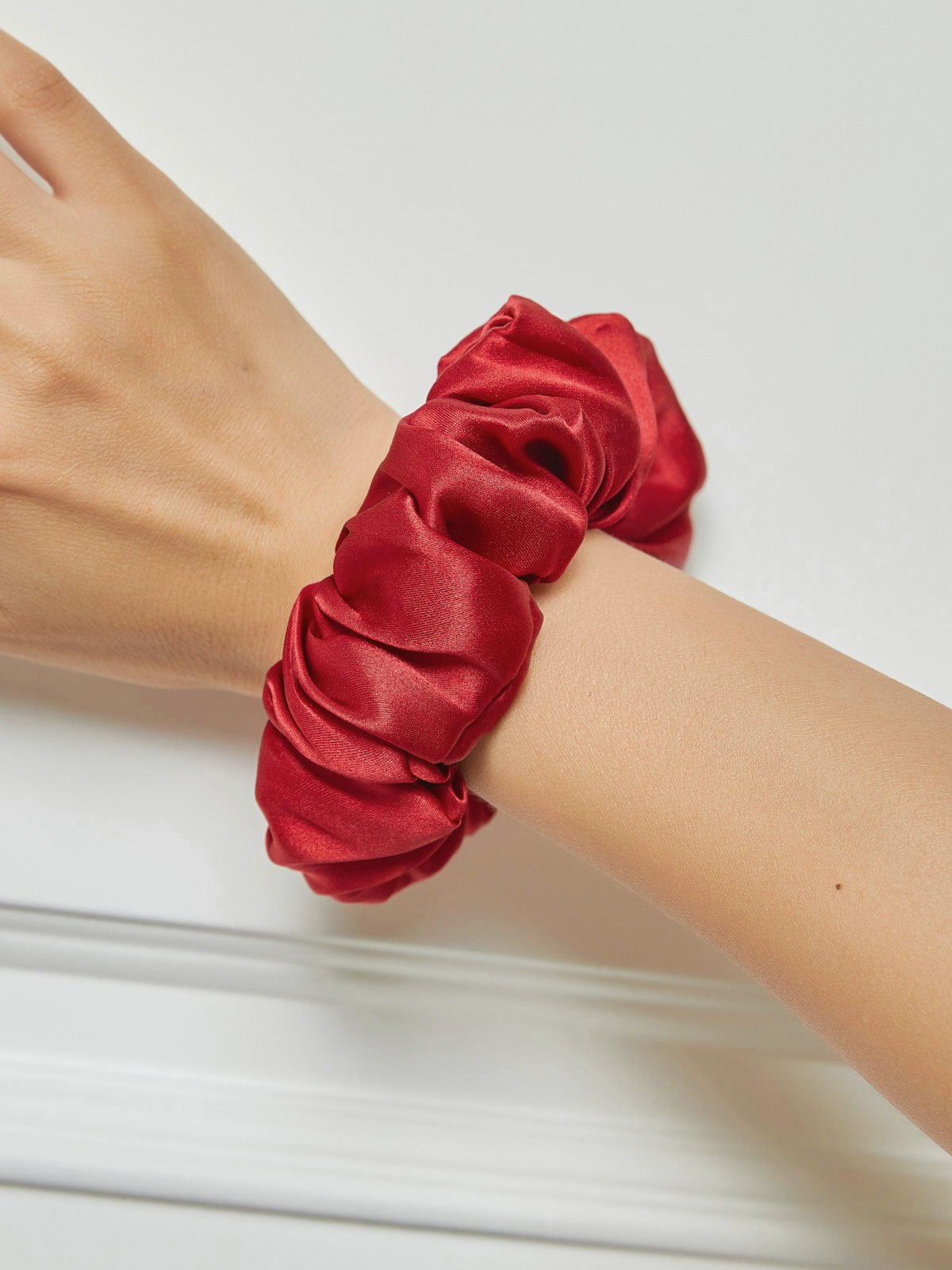 Ziovara – Midnight Mulberry Silk Hair Scrunchie - ZiovaraSKU_1754334449390_612