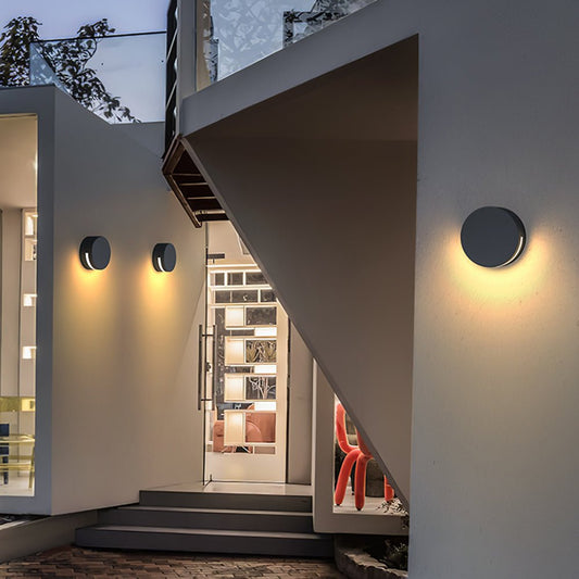Ziovara – Round Glass Outdoor Wall Light IP65 - ZiovaraSKU_1754338010598_547
