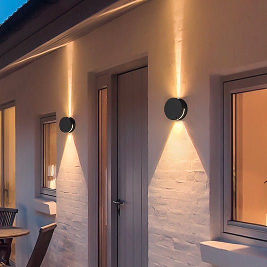 Ziovara – Round Glass Outdoor Wall Light IP65 - ZiovaraSKU_1754338010598_547